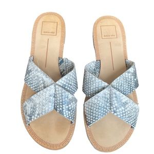 Dolce Vita Animal Print Slip on Sandals Size 9